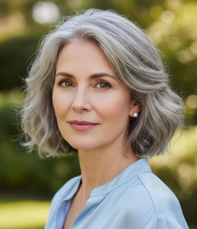 Short Wavy Haircuts for Women Over 50