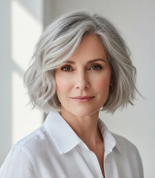 Short Wavy Haircuts for Women Over 60