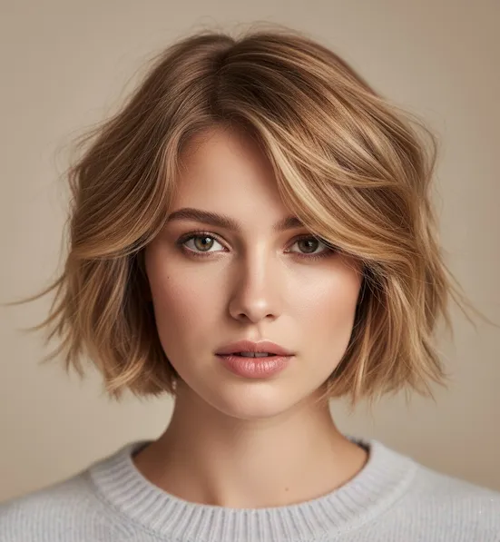Short Layered Wavy Haircuts