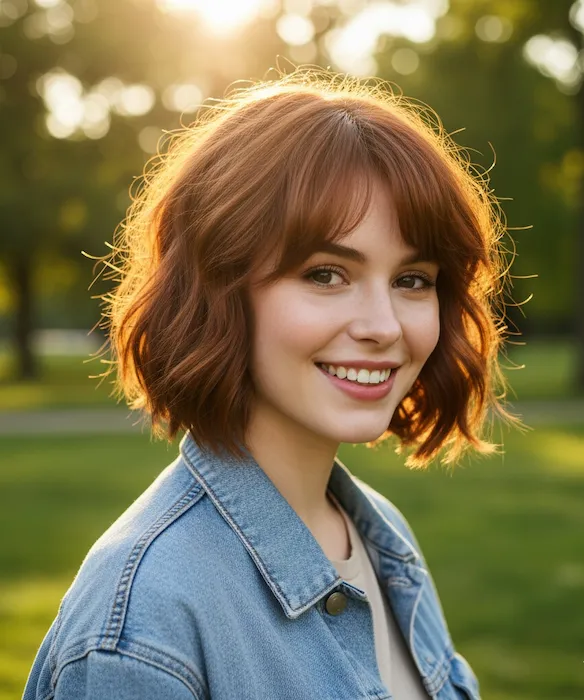 Short Layered Wavy Haircuts
