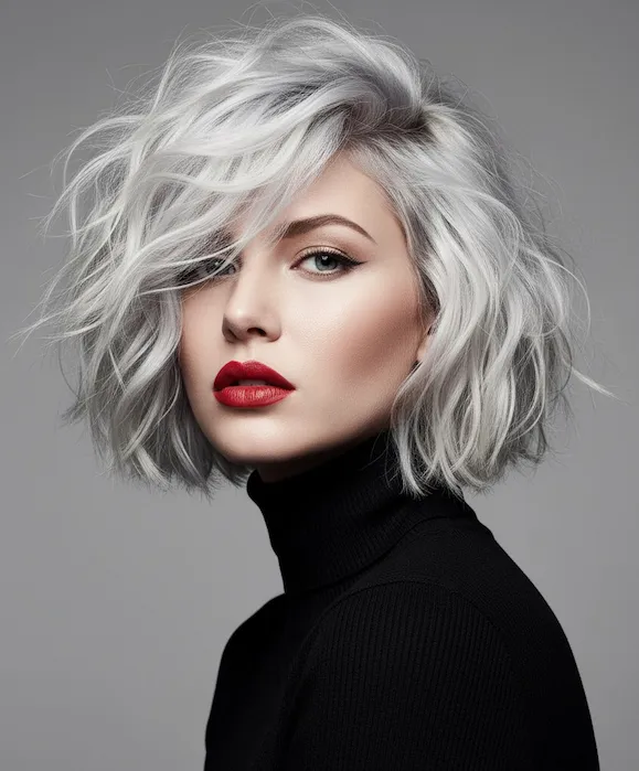 Short Wavy Shag Haircuts