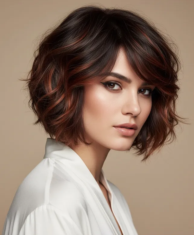 Wavy Layered Short Haircuts