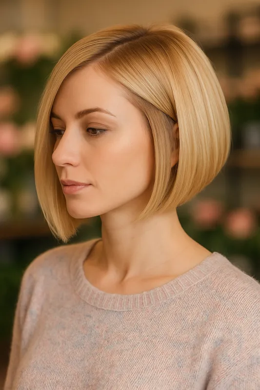 A-Line Blonde Bob
