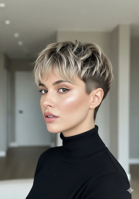 Bixie with Nape Undercut