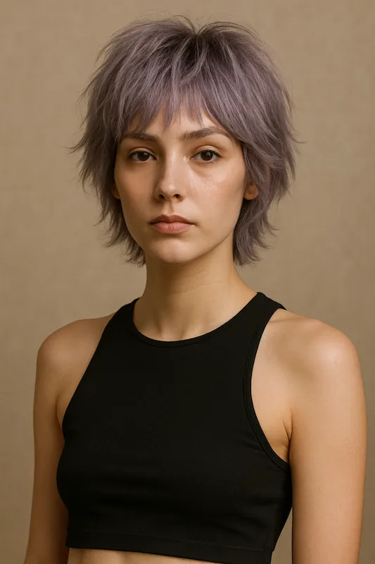 Dusty Lavender Short Shag