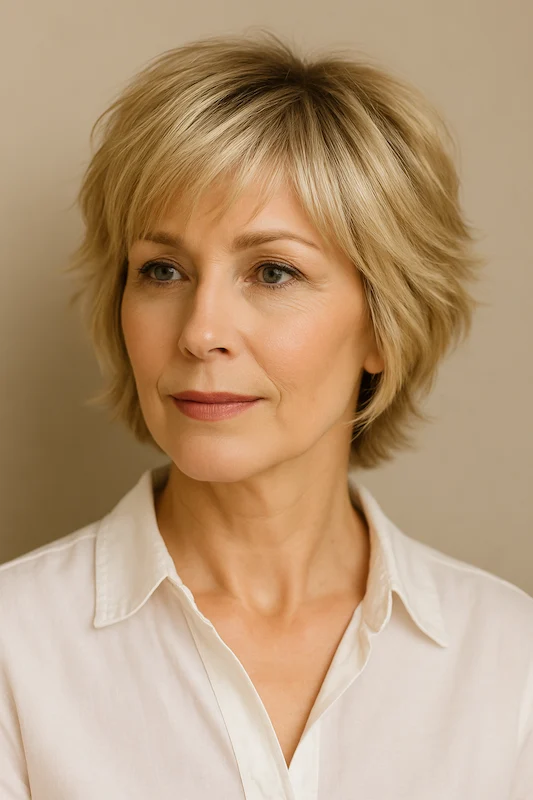 Fine Hair Short Shaggy Hairstyles