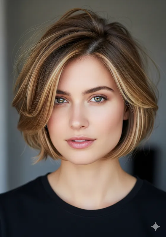 Piece-y Bob with Highlights