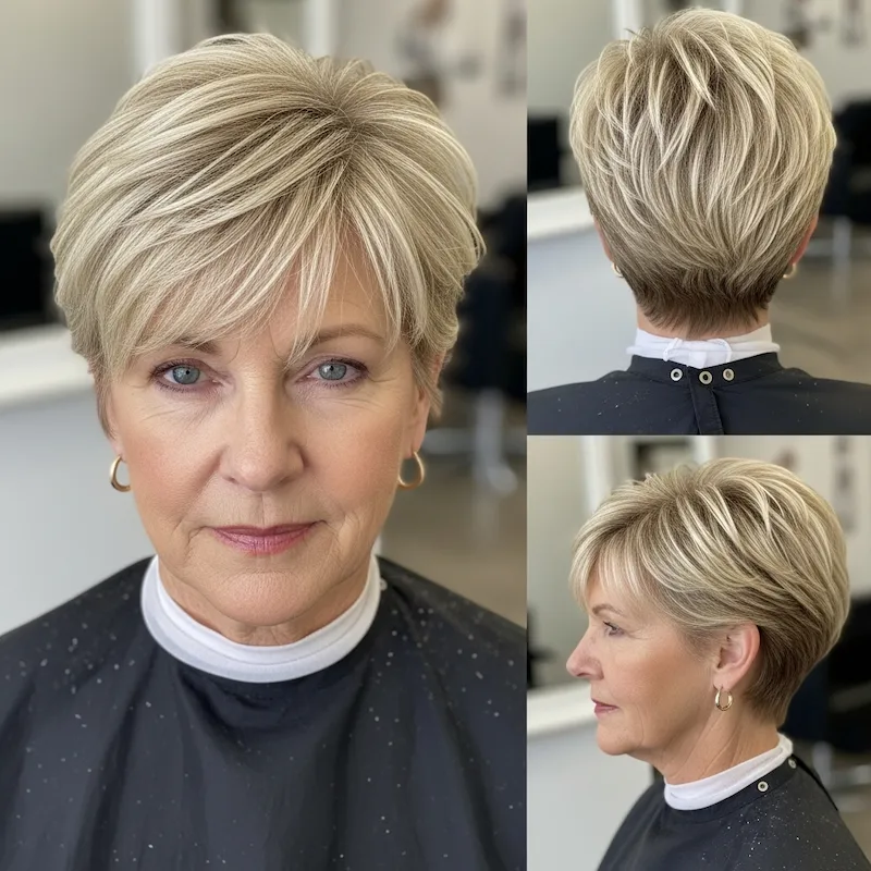 Short Blonde Pixie