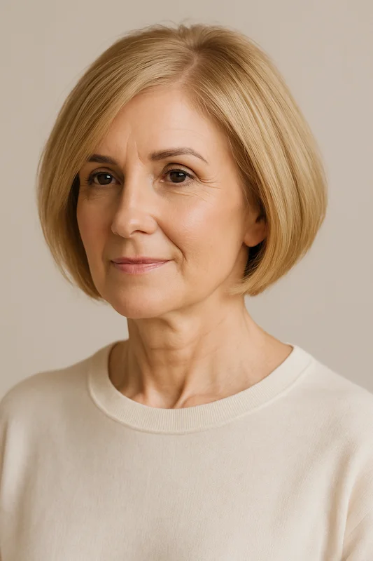 Short Bob Haircuts for Women Over 50