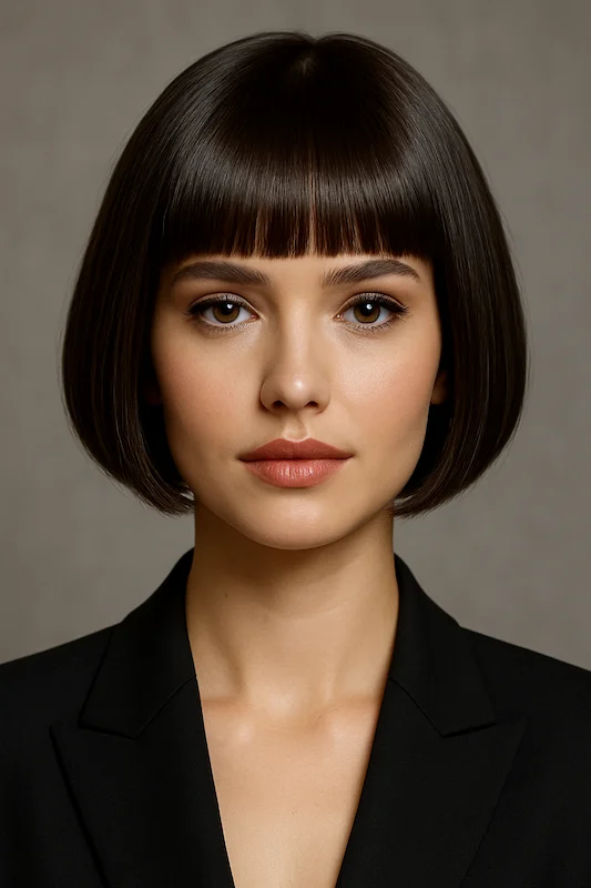 Short Bob Haircuts with Side Bangs