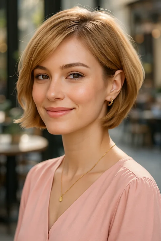 Short Bob with Side Part