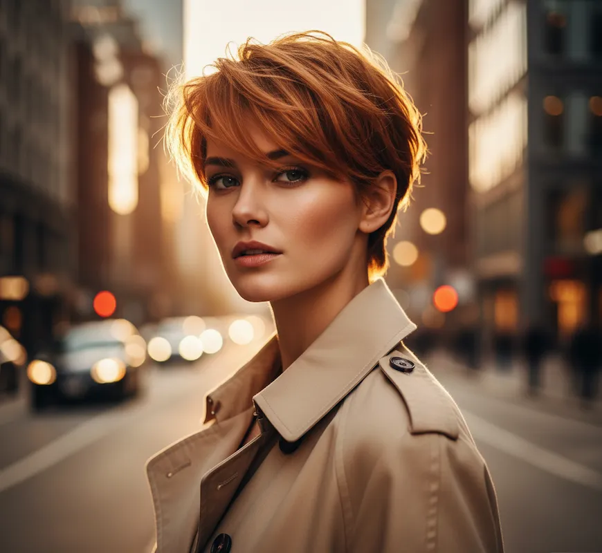 Short Copper Pixie Haircuts