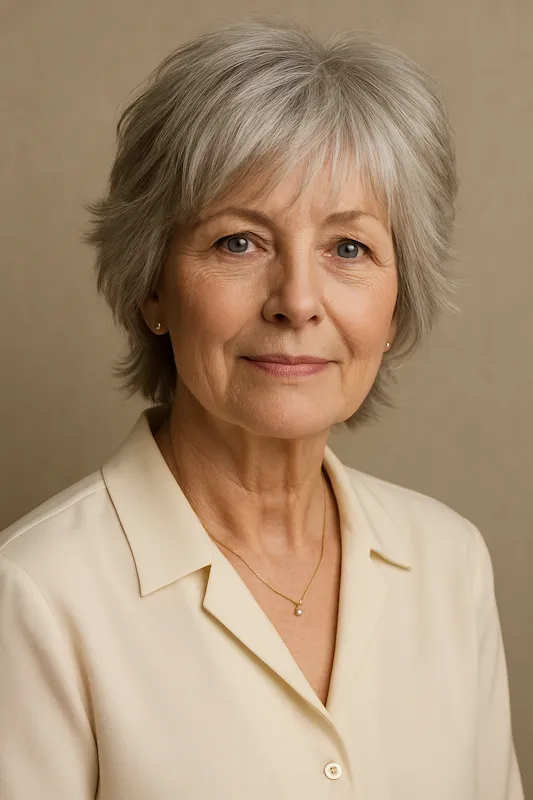 Short Grey Shag Haircuts