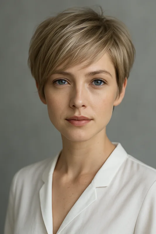 Short Layered Pixie Cut