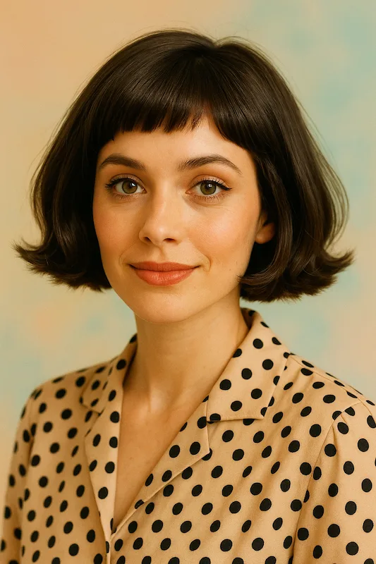 Short Piecey Bob With Flipped Ends