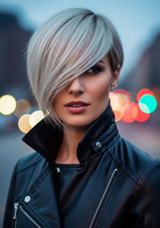 Short Pixie Haircuts with Long Bangs
