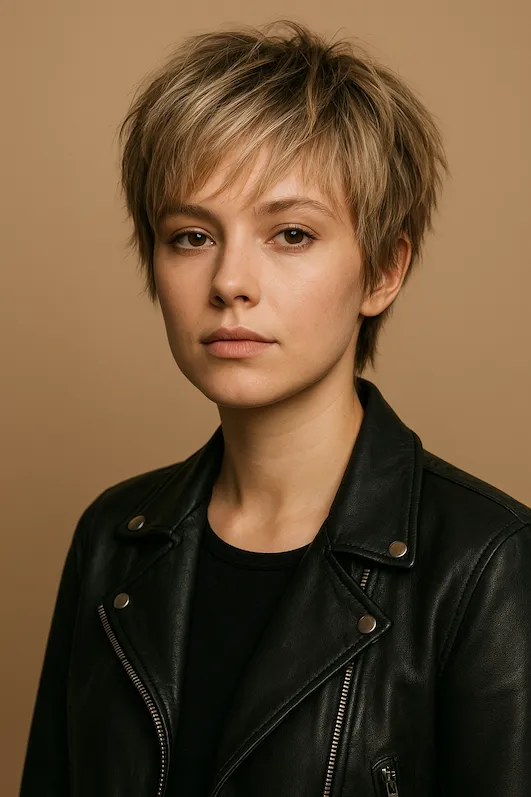 Short Pixie Shag Haircuts for Fine Hair