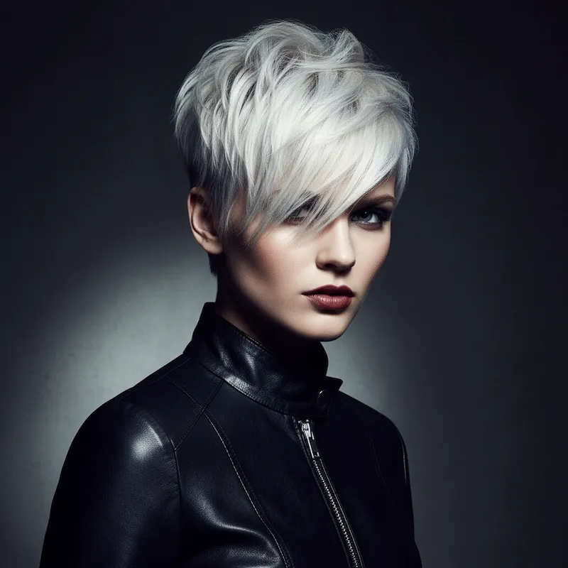 Short Platinum Blonde Pixie Haircuts