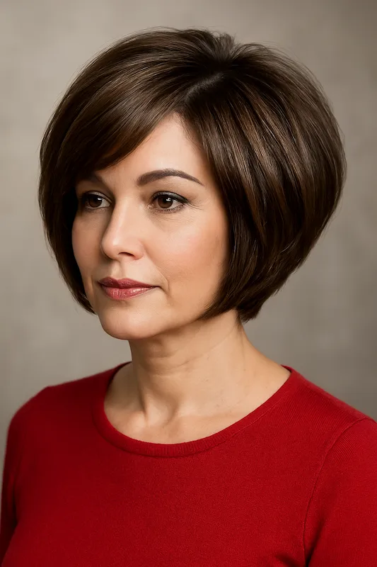 Short Rounded Graduated Bob