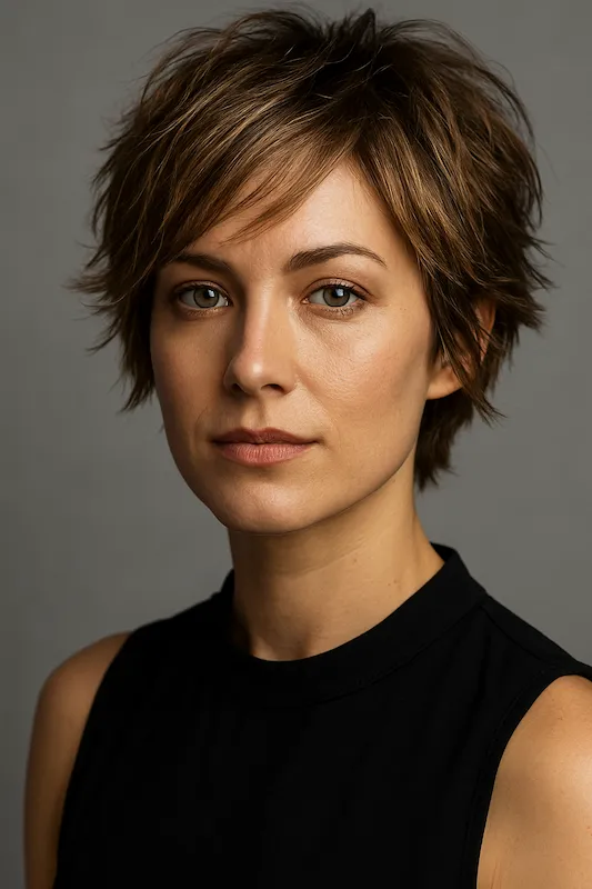 Short Shag Haircuts No Bangs