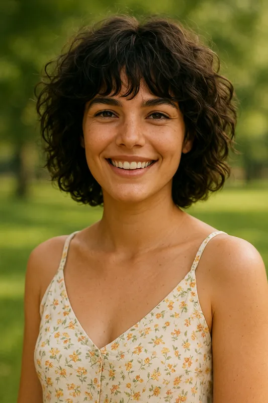 Short Shag Haircuts for Thick Hair Curly