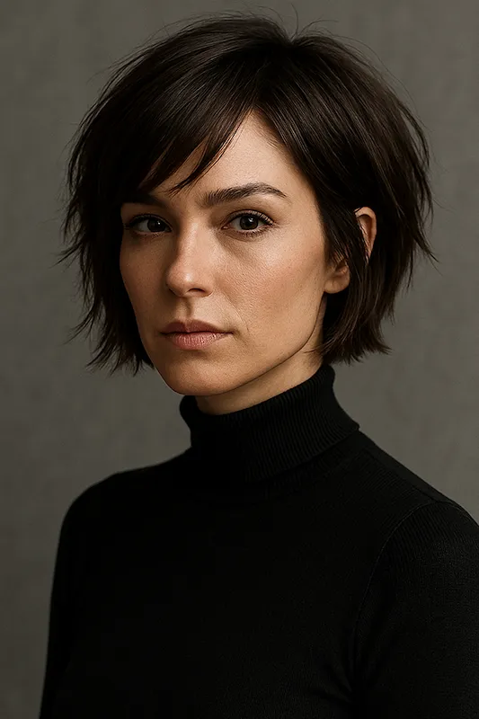 Short Sliced Inverted Bob