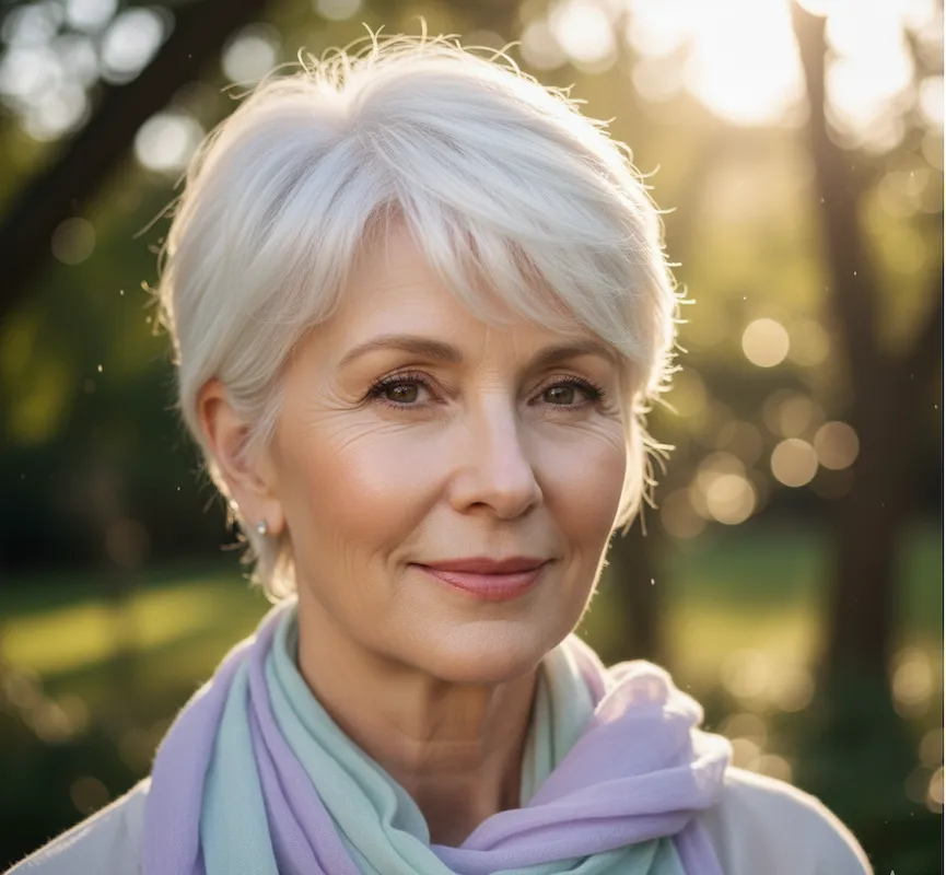 Short White Pixie Haircuts
