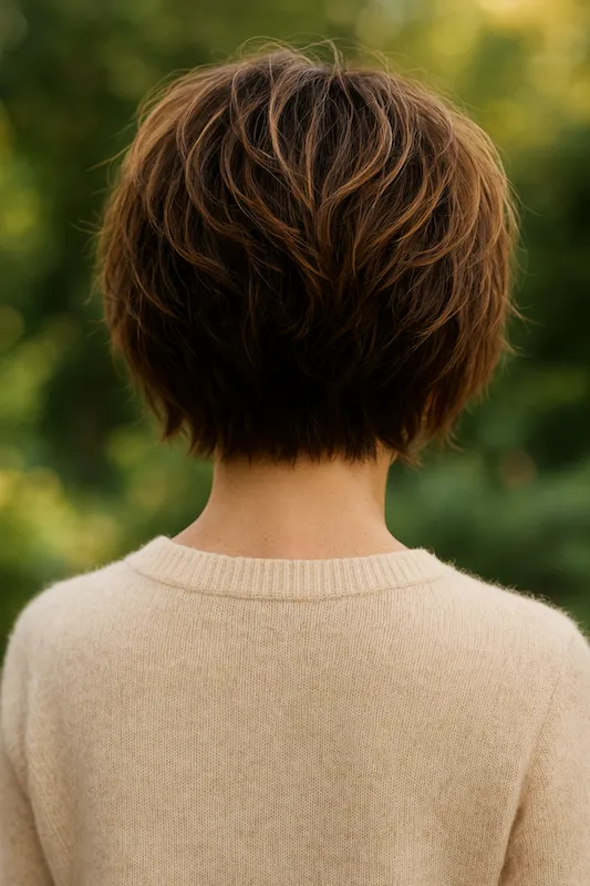 Stacked Ruffled Bob
