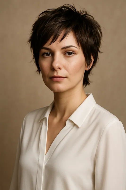 Tapered Shag Haircut