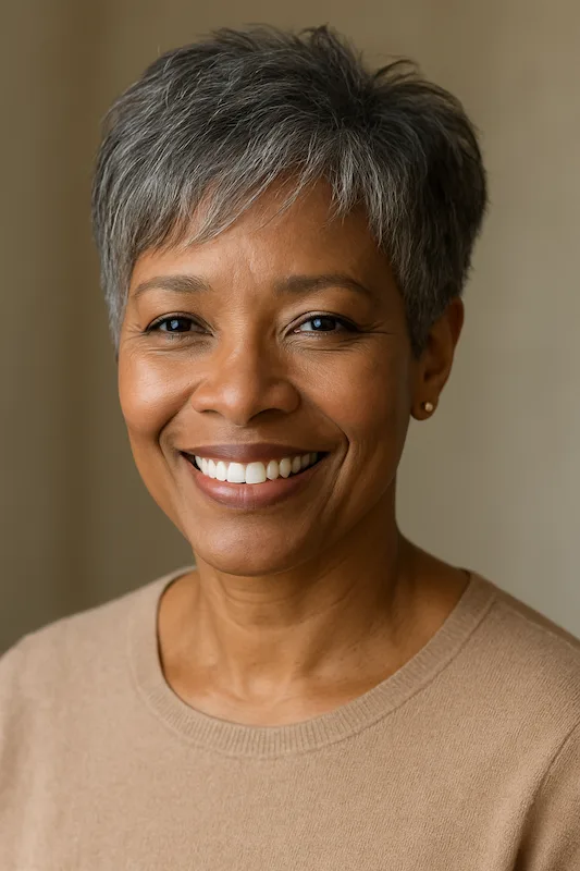 short haircuts for african american women over 50
