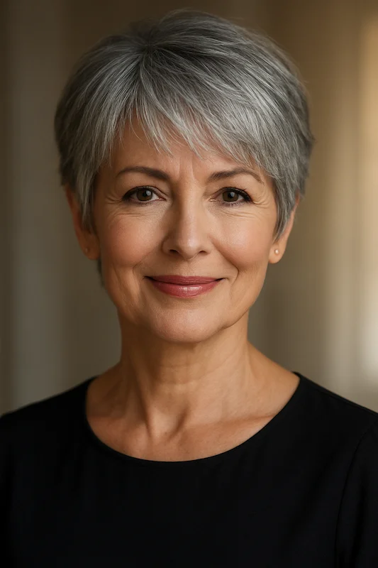 short haircuts for women over 50 layered