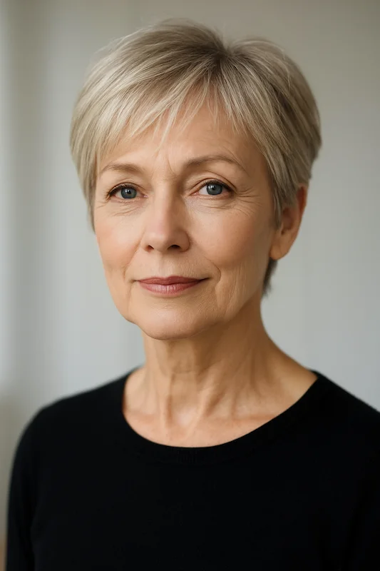 short haircuts for women over 50 simple