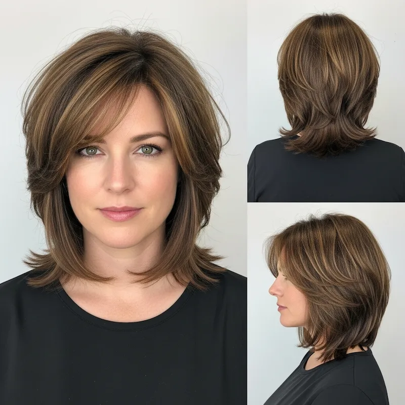 Textured Long Bob With Layers