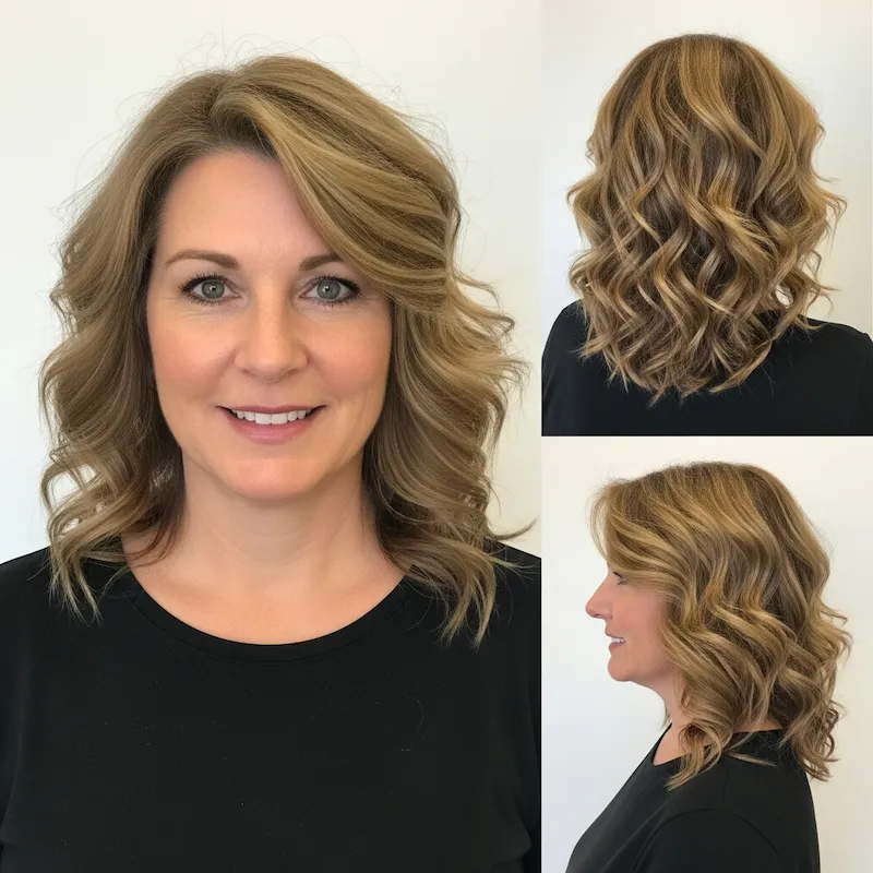 Layered Wavy Curls