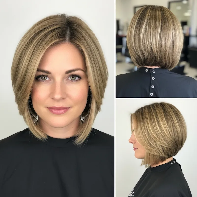 Highlighted Blunt Bob