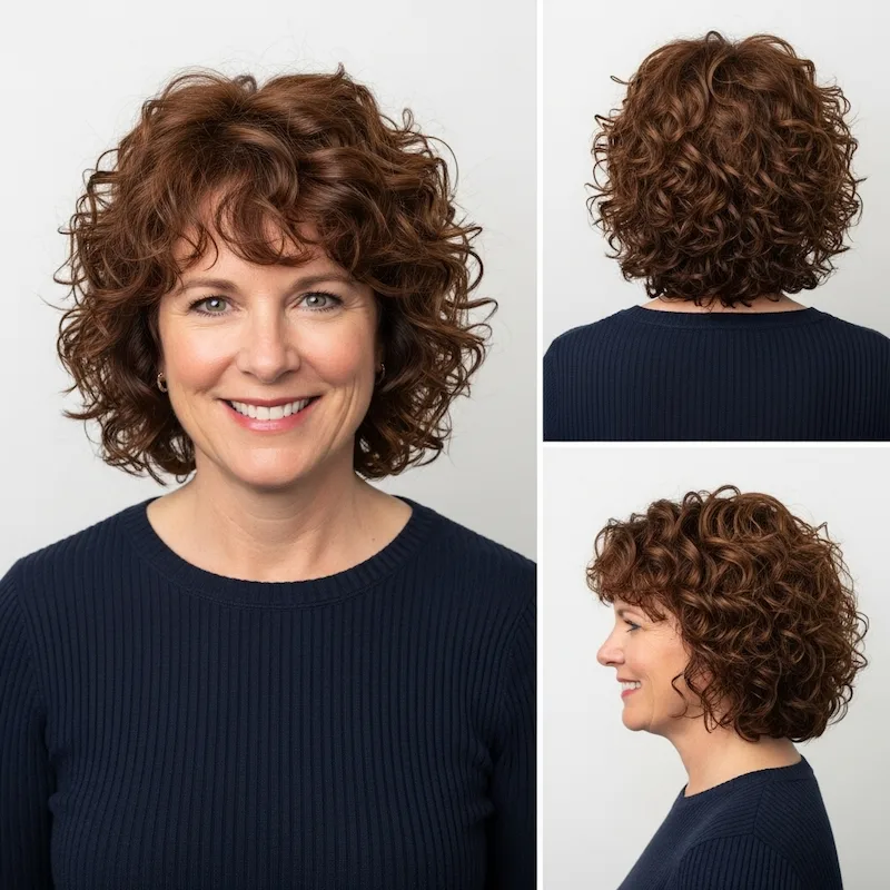 hairstyles for women over 40 curly
