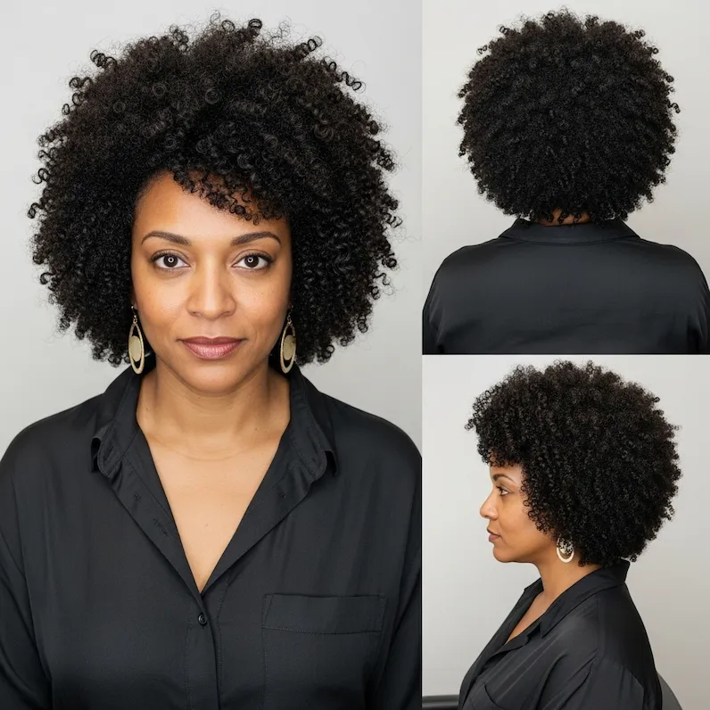 Natural Curly Afro