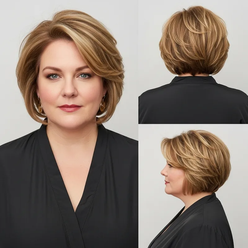 hairstyles for women over 40 plus size