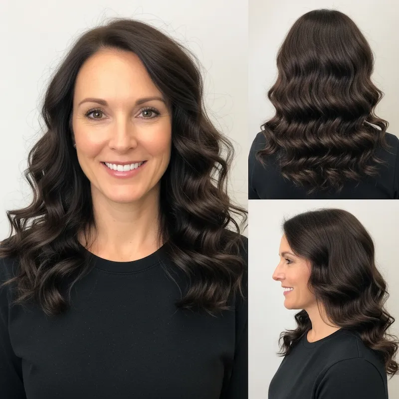 Long Brunette Curls