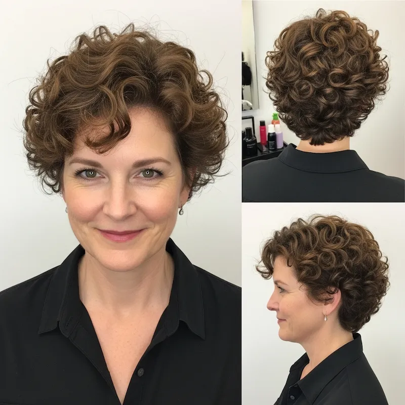 Cropped Pin Curls