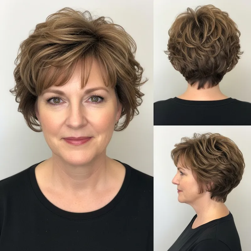 Cropped Curly Bob