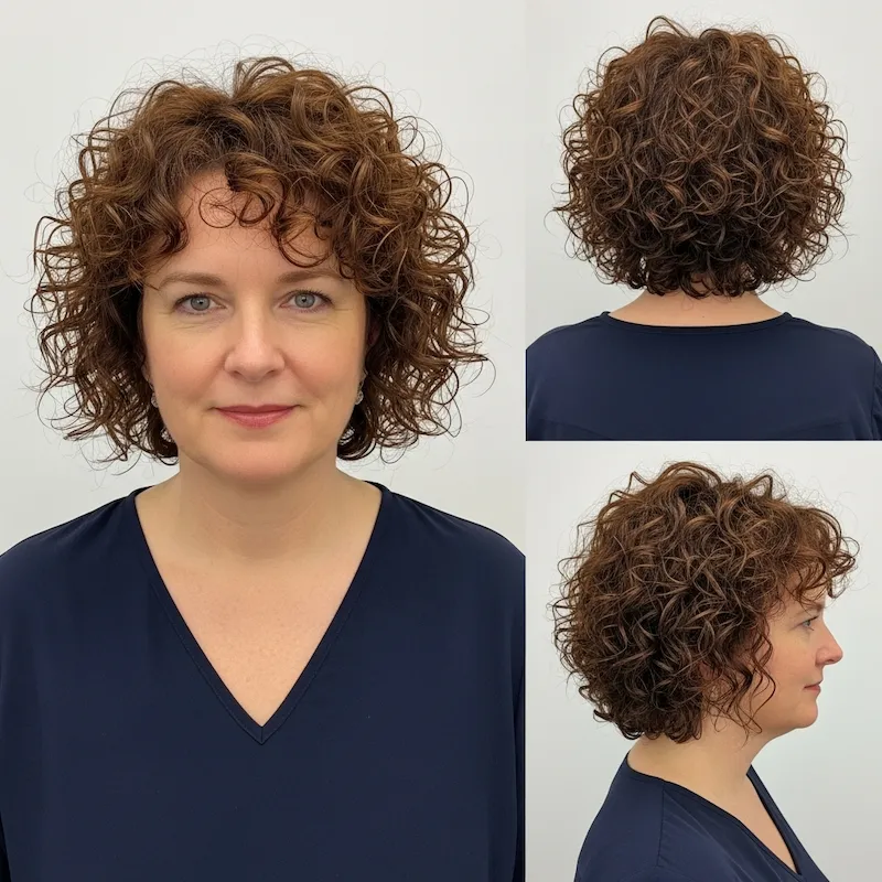 hair styles for women over 50 with round faces curly hairstyles
