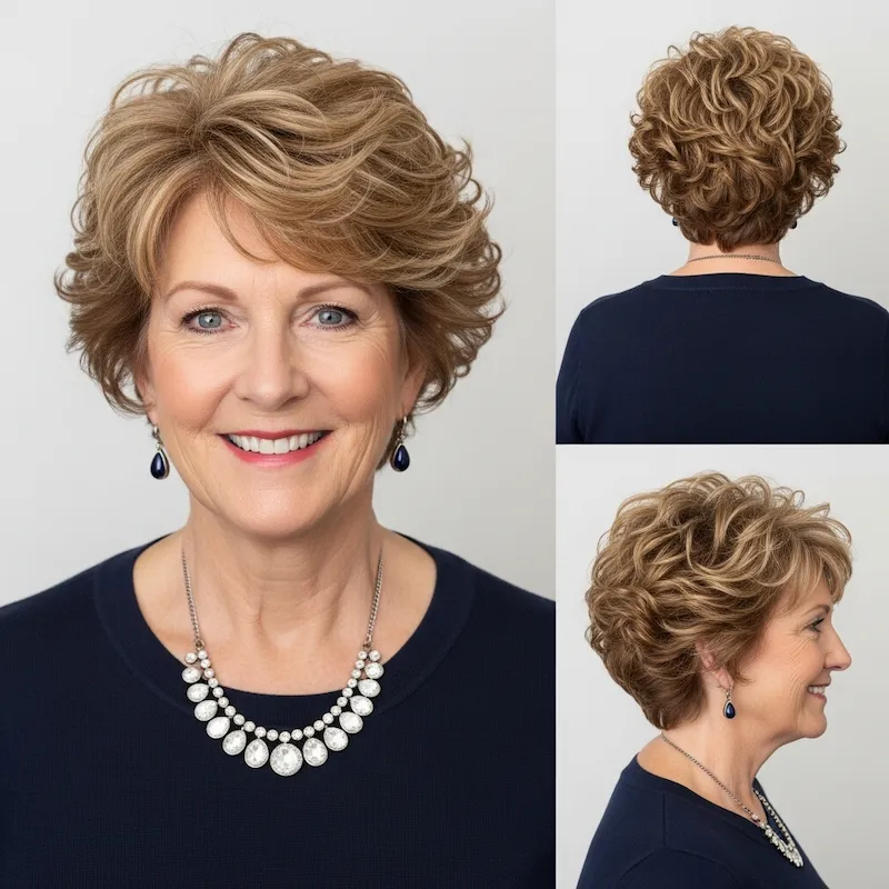 short curly hairstyles for white women over 50