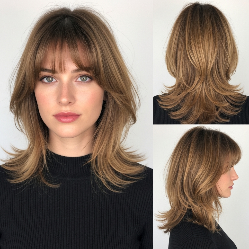Medium Shag with Bangs