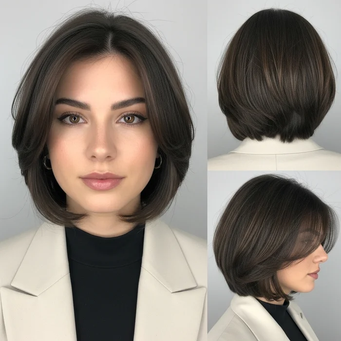Short Bob with Face-Framing Layers