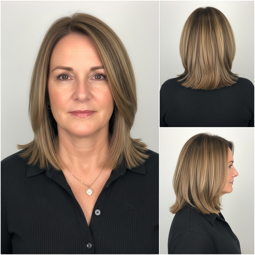 Straight Highlighted Lob