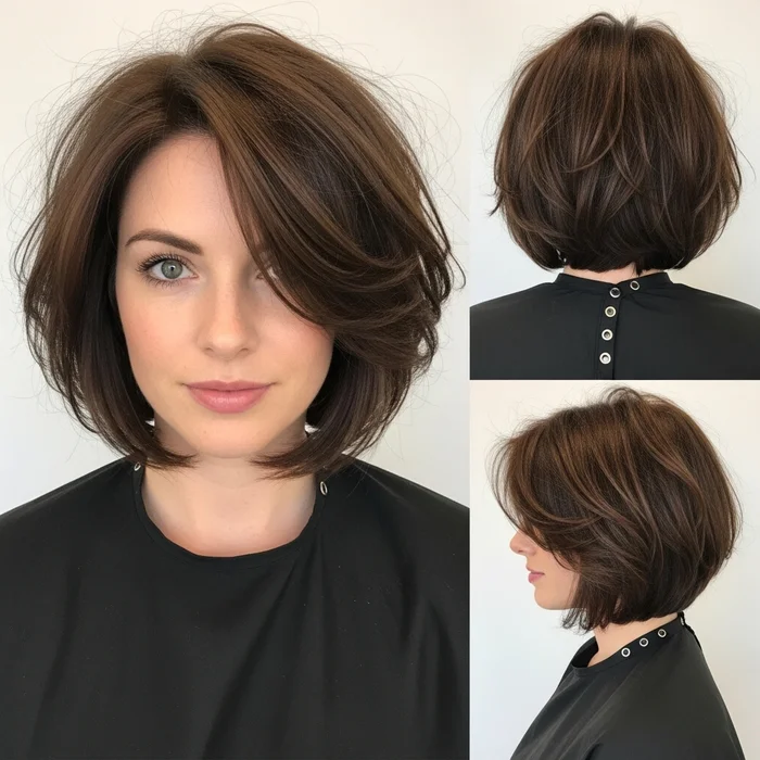 Textured Layered Bob
