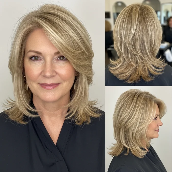 Warm Blonde Hair With Soft Layers