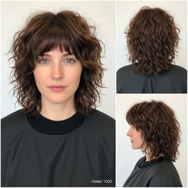 Curly Shag Haircut Shoulder Length