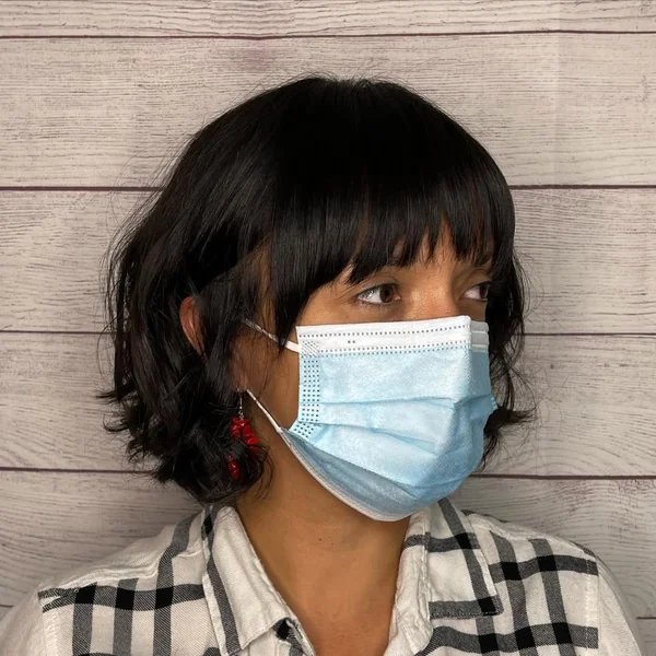 Dark Textured Shag Bob with Soft Bangs